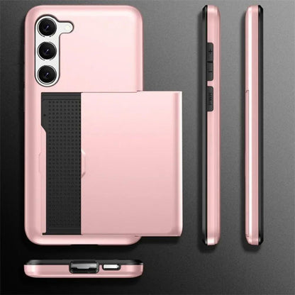 Wallet Card Holder Shockproof Case for Samsung Galaxy