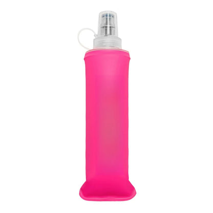 Foldable Silicone Water Bottle with Bite Valve, 150ml/250ml/500ml Lightweight Travel Bottle, No Leakage for Hiking Running Campi