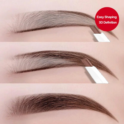 Thin-Head Double-Ended Eyebrow Pencil – Waterproof & Long-Lasting