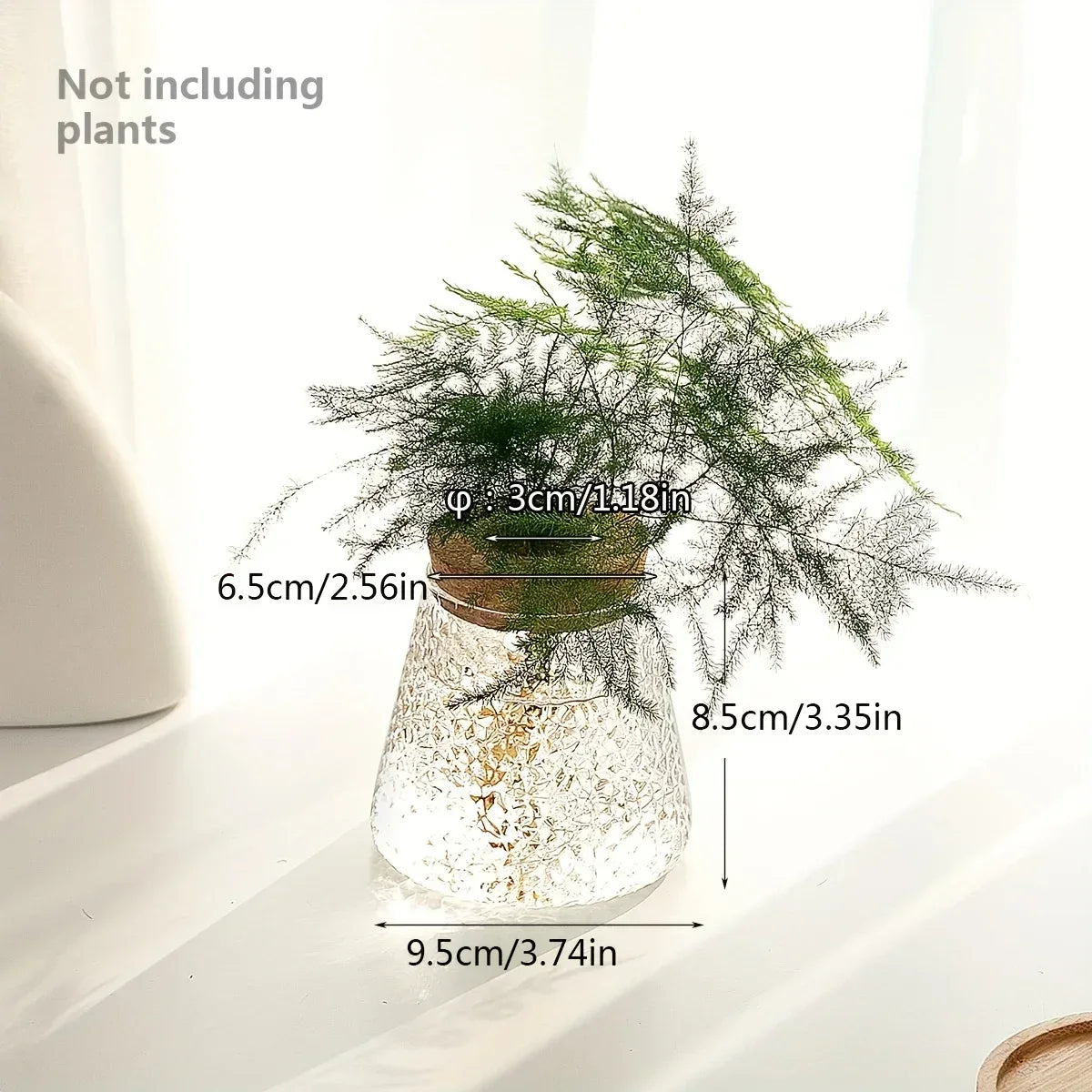 1pc, glass flowerpot breeding station vase rack desktop hydroponic plant cuttings office home decoration - Urbizia