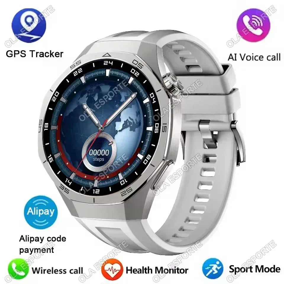 New Watch 5 Smart Watch 5 Pro Men HD AMOLED Screen GPS Heart rate Bluetooth Call IP68 Waterproof Man Smartwatch Holiday Gifts - Urbizia