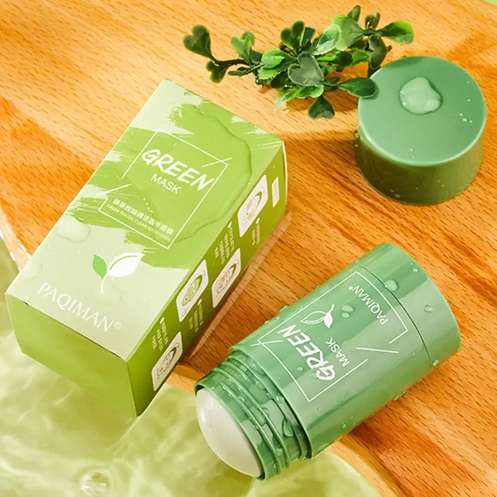 Green Tea Mask Face Clean Green Tea Cleansing Deep Moisturizing Shrink Pores Blackhead Acne Facial Korean Skin Care - Urbizia