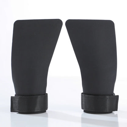 A Pair of Hypalon No-hole Hand Grips for Crossfit Pull-ups Cross Training Gymnastics WODS Weightlifting Palm Protector