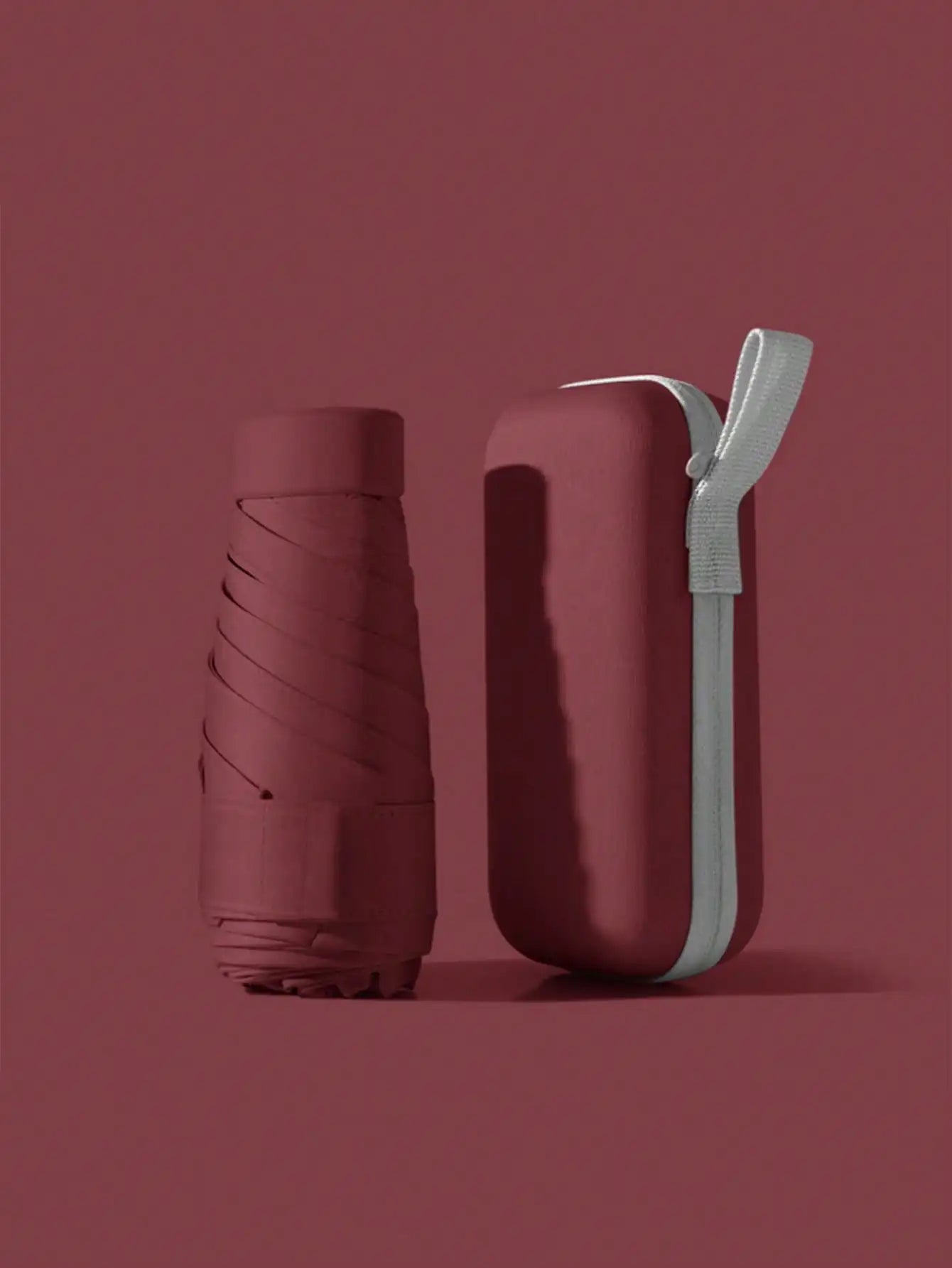 1pc Mini Folding Umbrella, Pocket-Sized Waterproof Portable Travel Umbrella, Sunshade Umbrella, Women's UV Protection Umbrella, 2-In-1 Mini Six-Fold Ultra-Light Portable Umbrella, Mini Travel Umbrella, Sunny & Rainy Dual-Use