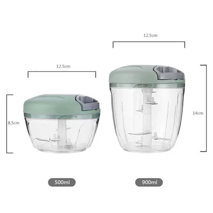 Manual Meat & Garlic Mincer – 500/900ML - Urbizia