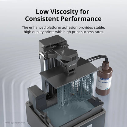 ANYCUBIC Water-Wash Resin 3kg High Precision Low Odor Low Viscosity 3D Printing Standard Photopolymer For LCD 3D Printer