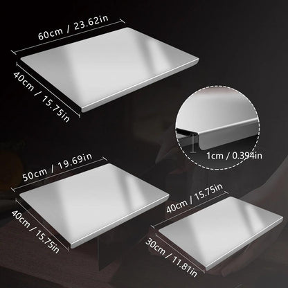 304 Stainless Steel Cutting Board Butcher Block Household Rolling Board Kitchen Supplies Food Preparation Meal Prep Tools