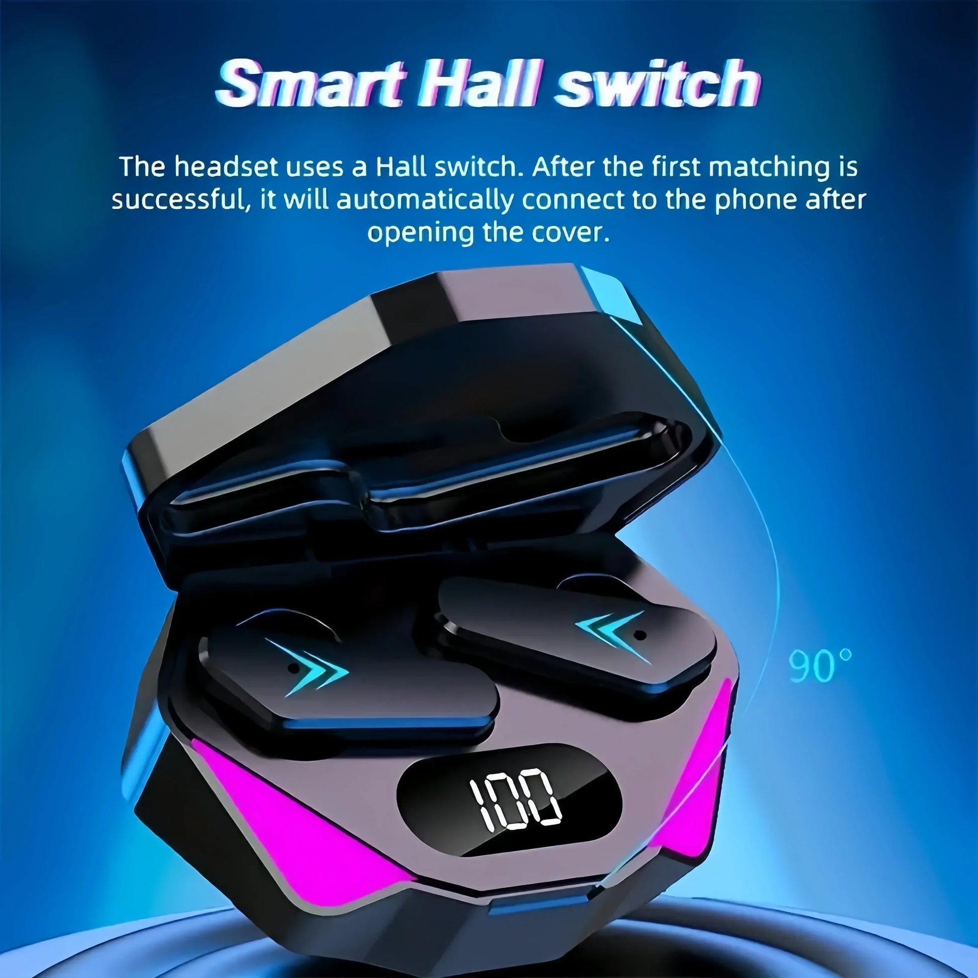 X15 TWS Wireless Bluetooth Headset LED Display Gamer Earbuds with Mic Wireless Headphones Noise Cancelling Bluetooth Earphones - Urbizia