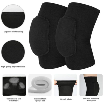 WorthWhile Dancing Knee Pads for Volleyball Yoga Women Kids Men Patella Brace Support EVA Kneepad Fitness Protector Work Gear - Urbizia