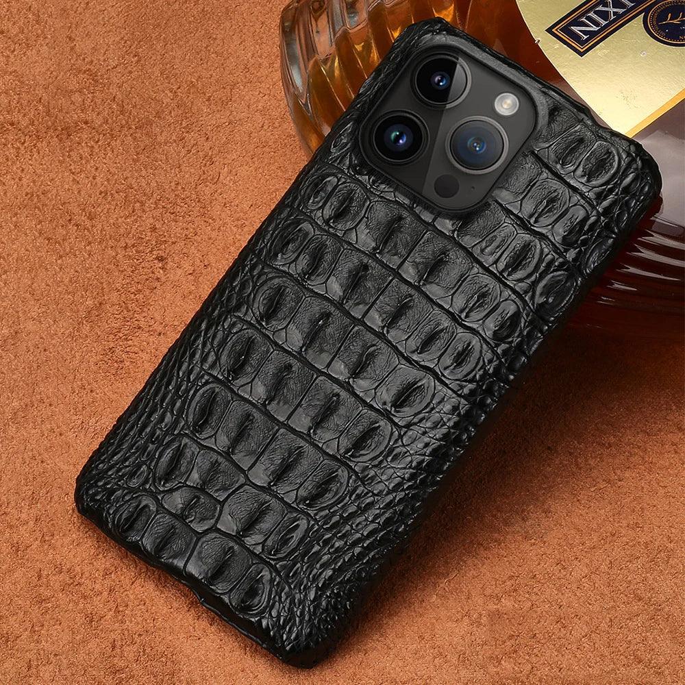 iPhone Genuine Crocodile Leather Case