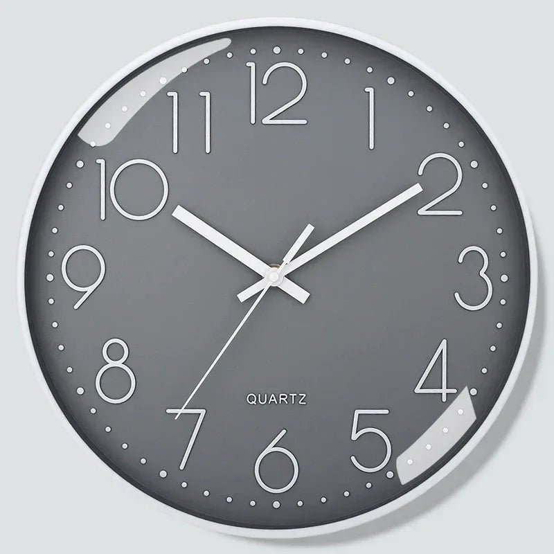 8 Inch Mute Quartz Wall Clock Cubic Digital Clock Living Room Bedroom Wall Clock Simple Digital Clock Home Decorations - Urbizia
