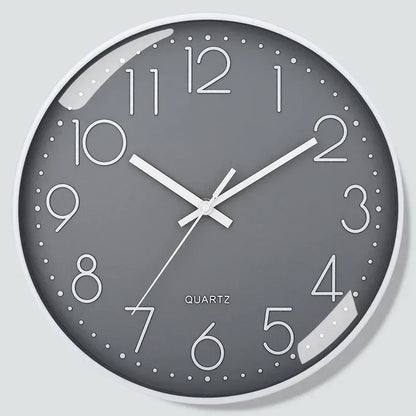 8 Inch Mute Quartz Wall Clock Cubic Digital Clock Living Room Bedroom Wall Clock Simple Digital Clock Home Decorations - Urbizia