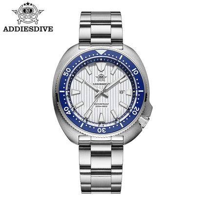 ADDIESDIVE Luxury Men's Watches Stainless Steel Sapphire Crystal Quartz Watch for Men Luminous 20Bar Waterproof NEW Wristwatches