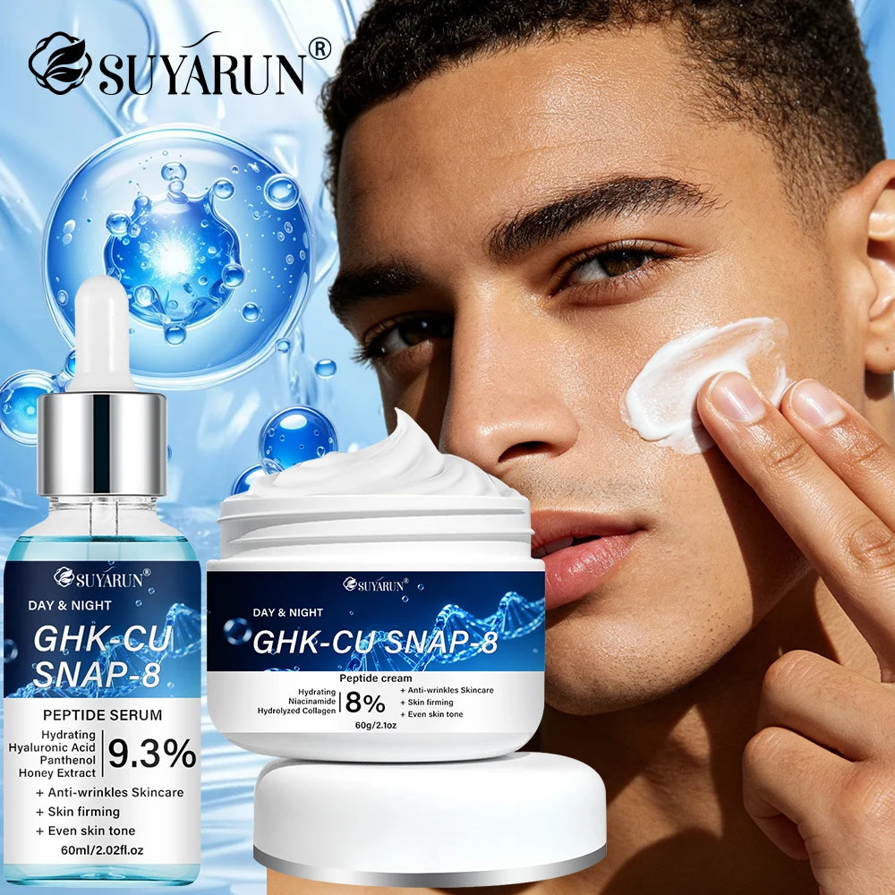 SUYARUN GHK-CU SNAP 8 Cream & Serum - Anti-Aging Facial Moisturizer, Firming and Moisturizing for All Skin Types.