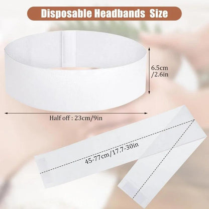 Disposable SPA Facial Headbands for Skincare & Salon Use