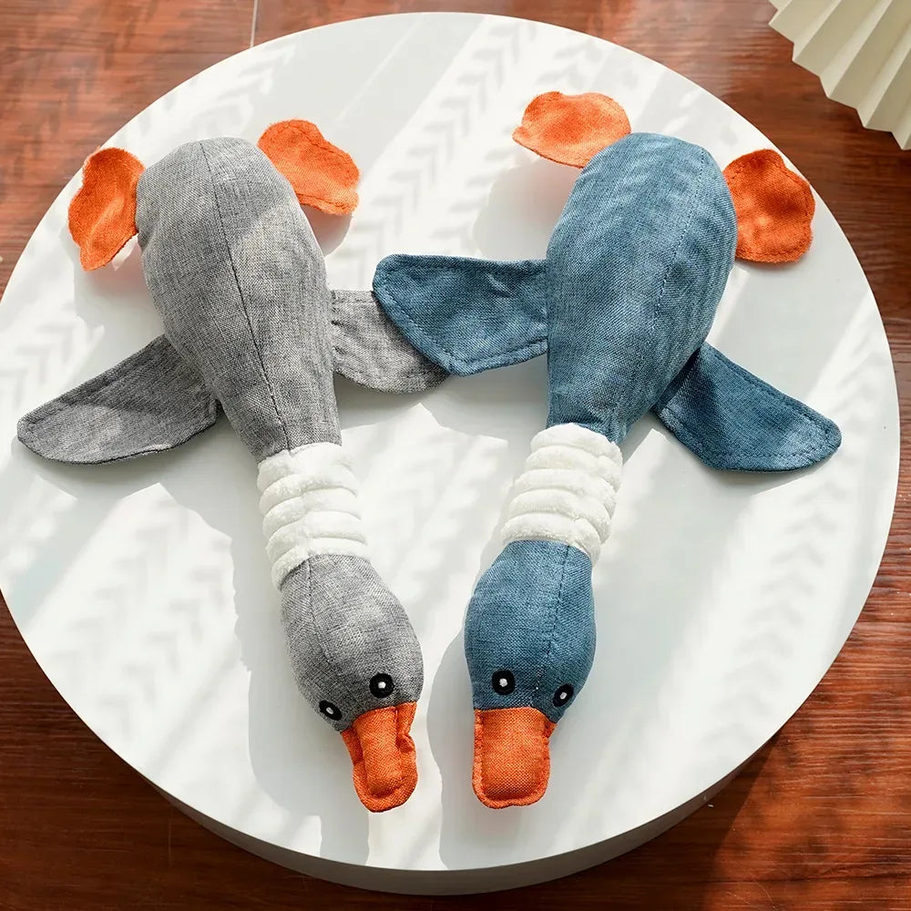 Pet Toys Geese Sound Bite Resistant Teeth Grinding Teeth Cleaning Dog Cat Pet Supplies - Urbizia