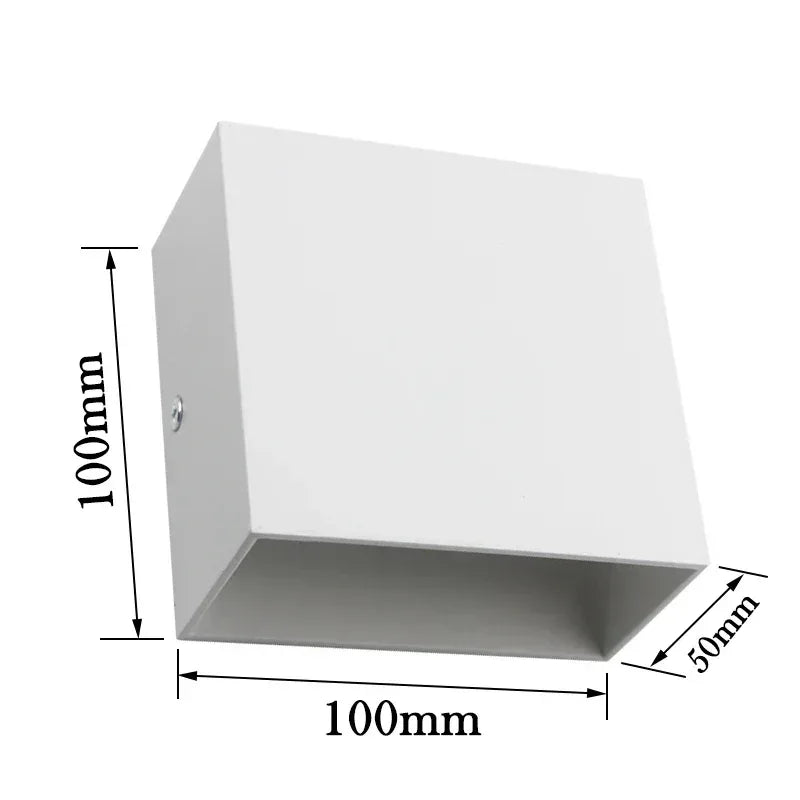 LED Wall Sconces 6W Modern Indoor Wall Lamp, White Up Down Wall Mount Lights for Living Room Hallway Bedroom Decor - Urbizia