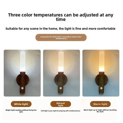 LED Night Light USB Charging Intelligent Human Induction For Bedside Cabinet Home Wardrobe Lighting Motion Sensor Light Led Lamp - Urbizia