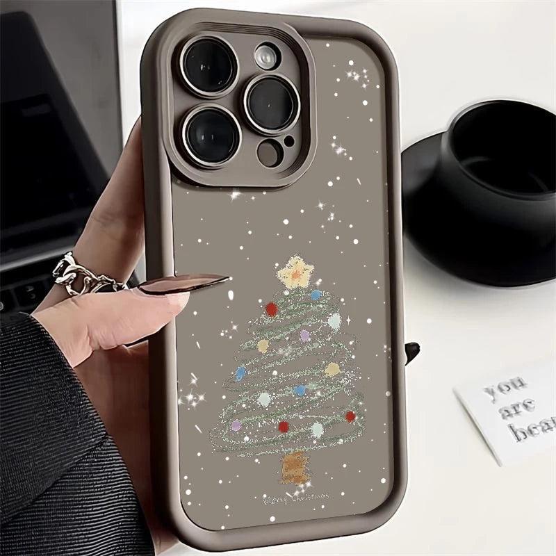 Christmas Tree Soft TPU Case for iPhone Shockproof Cover