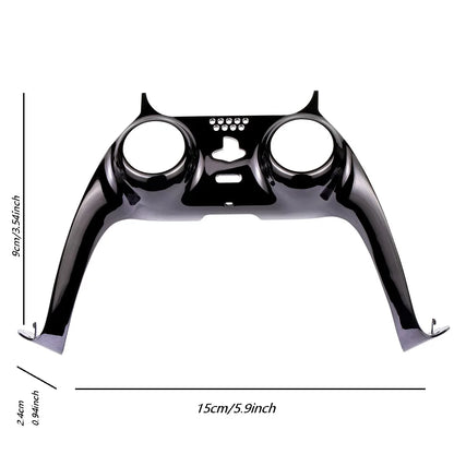 Chrome Black Glossy Chrome DIY Replacement Controller Shell for PS5 Custom Plates Cover Compatible Upgrade For PS5 Slim