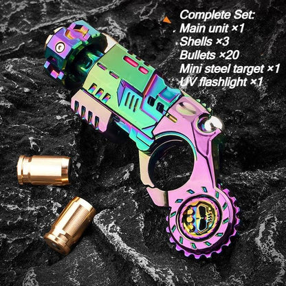 Shell Ejecting Alloy Fidget Toy Pistol Set