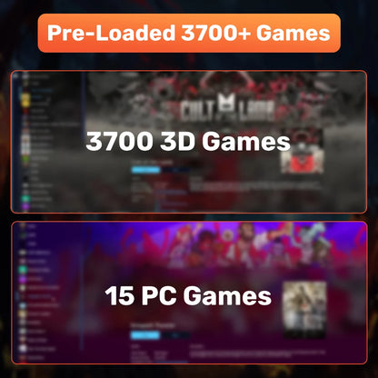 Launchbox 500G Gaming HDD For PS4/PS3/Switch/PS2/WII/WIIU Emulator Game Consoles Built-in 3700 3D/AAA Games For Win PC Plug&Play