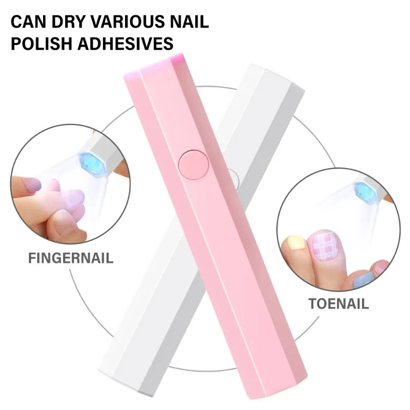 Handheld UV LED Nail Lamp – Rechargeable Mini Spot Curing Light