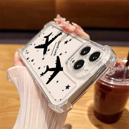 Transparent Travel Map TPU Case for iPhone Series