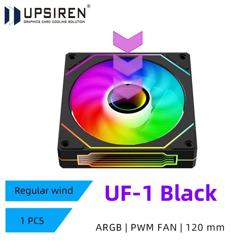 UPSIREN UF-1 PRISM 4 PRO 120mm ARGB PWM Case Fan