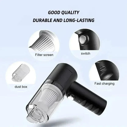 Portable Wireless Car & Home Vacuum Cleaner – 120W High Power - Urbizia