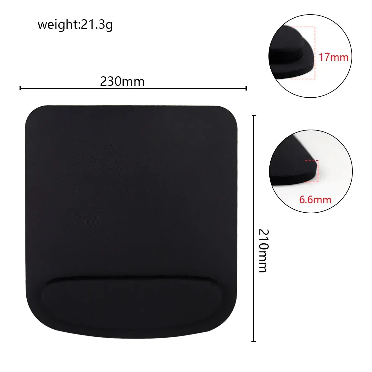 Computer Game Mouse Pad Environmental Eva Ergonomic Mousepad Wrist Pad Solid Color Comfortable Mouse Mats For Office Accessories - Urbizia