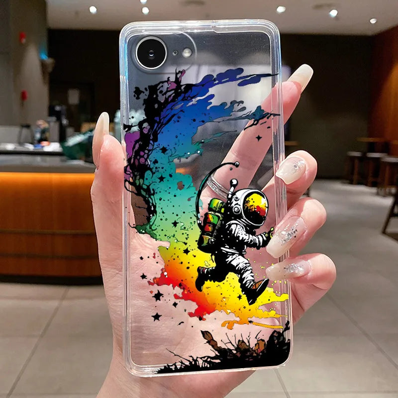 For iPhone 16e Case Clear Luxury Fashion Butterfly Flowers Soft TPU Silicone Jelly Back Cover for Apple iPhone 16e Phone Case
