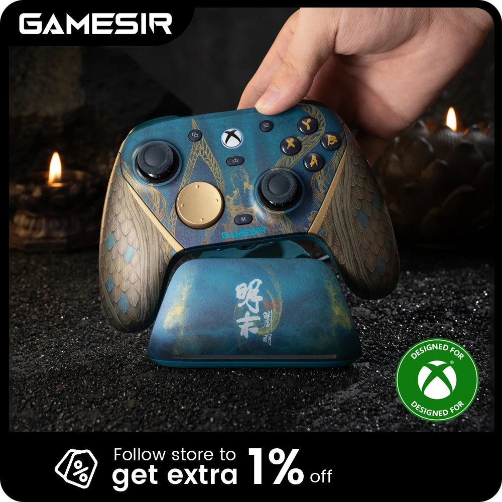 GameSir G7 Pro Wuchang Wireless Xbox Game Controller – Charging Dock, TMR Joytick, Hall Effect Trigger, Swappable Faceplate