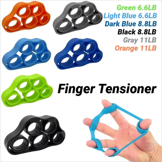 Silicone Five-Finger Training Hand Expanders Exerciser Wrist Stretcher Finger Gripper Expander Strength Rehabilitation Tensioner - Urbizia