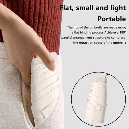 2026 Mini Sun Umbrella Pocket Rain Umbrella Vinyl Sunscreen / UV Protection Capsule Compact and Portable Rain and Rain Dual Use