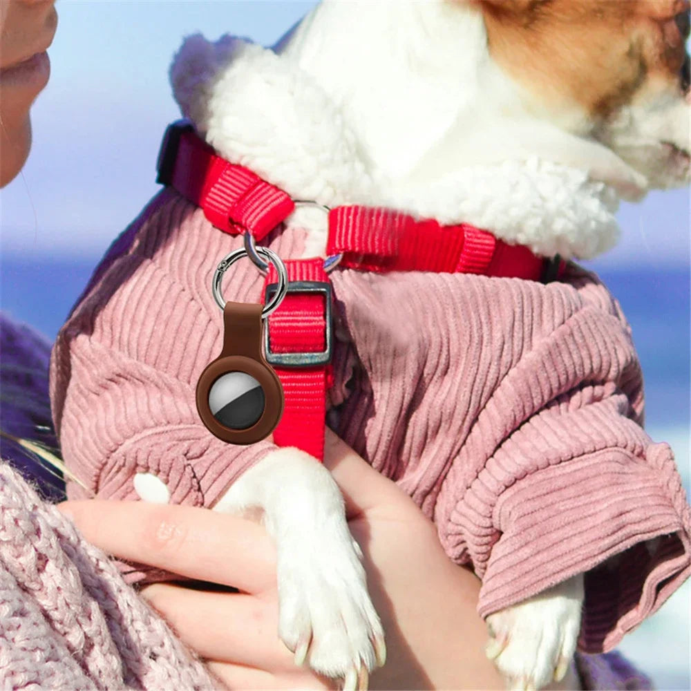 Silicone Protective Case for Apple AirTag with Keychain