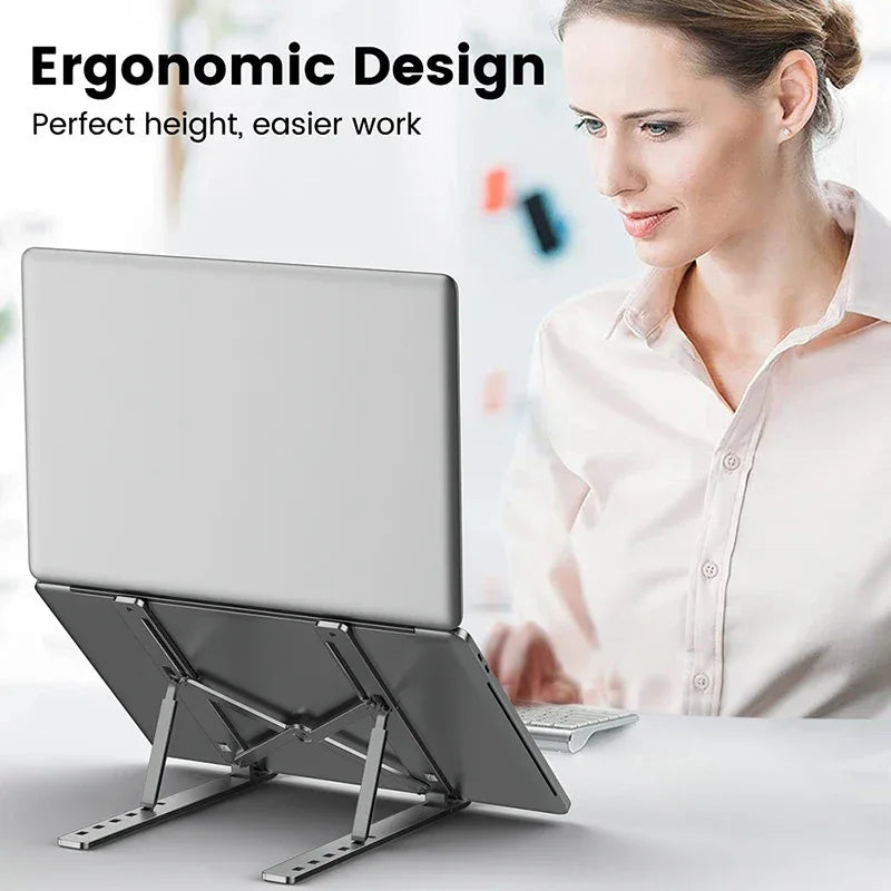 Adjustable Aluminum Laptop Stand Foldable Non-Slip Holder