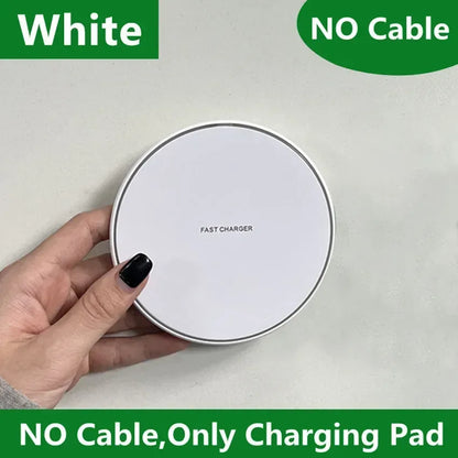 300W Fast Wireless Charger Pad For iPhone 16 15 14 13 12 X Pro XS Max Samsung Xiaomi Huawei Phone Wireless Charging Dock Station - Urbizia