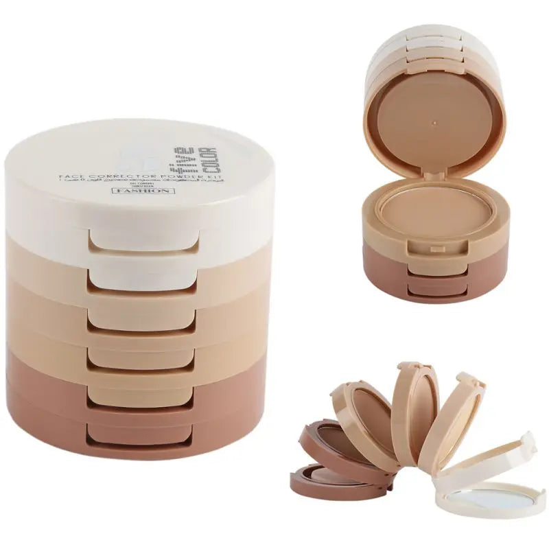 5-Color Concealer & Contour Powder Set