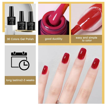 Poly Gel Extension Tool Set Professional Gel Nail Polish Kit With UV LED Nail Lamp Dryer And Electric Nail Drill Machine