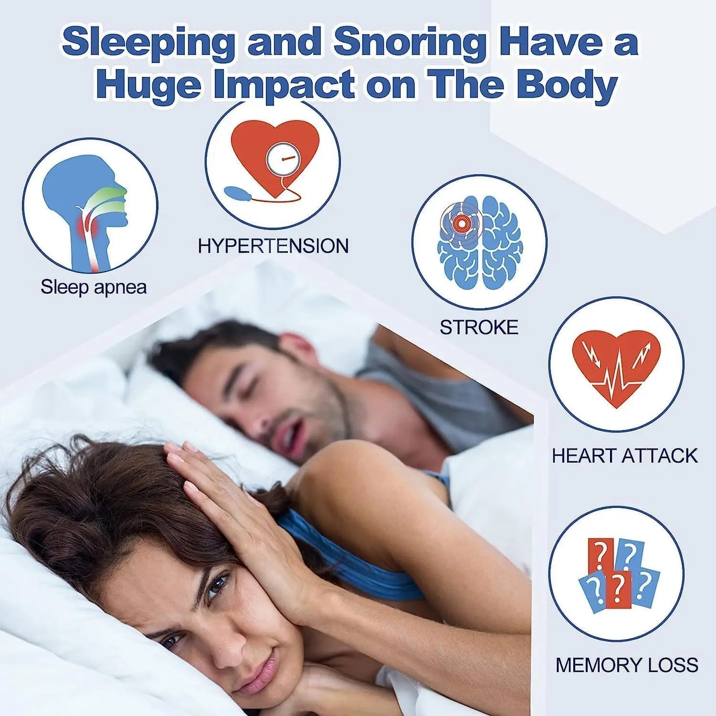 Anti Snoring Mouth Tape – Transparent Sleep Aid