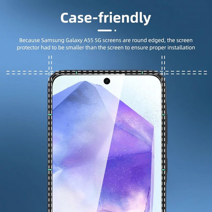 3PCS HD Tempered Glass For Samsung A17 A27 A37 A57 A16 A26 A36 A56 A55 A53 A54 A35 A25 A15 Screen Protector Samsung Galaxy S26 S25 S24 Ultra Cristal Templado S24 FE S23 S22 S21 Plus
