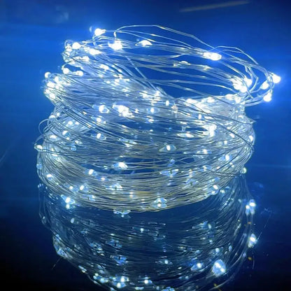 30M/10M USB LED Copper Wire String Lights – Waterproof Fairy Garland