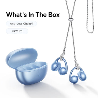 Baseus Bowie MC2 S Open Ear Clip Wireless Earphones Bluetooth 6.0 Comfort Clip On Sports  Earbuds 4-Mic Clear Calls Al Translate