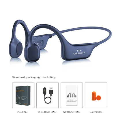 2024 Classic DG08 Bone Conduction Headphone Wireless Bluetooth Headset with MIC BT 5.3 Waterproof for Sport Running Workouts - Urbizia