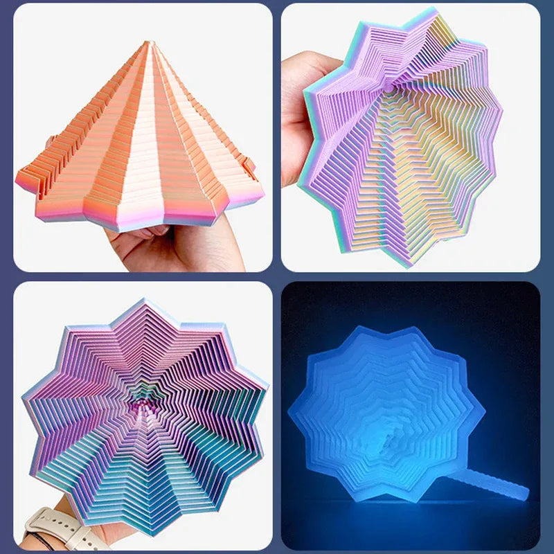3D Sensory Fidget Star Spiral Visual Illusion Toy
