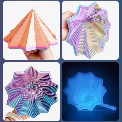 3D Sensory Fidget Star Spiral Visual Illusion Toy
