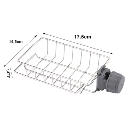 Hanging Faucet Rack Adjustable Height Flexible and Rotatable Kitchen  Sink Drain Holder Suitable for Soap Sponges Brushes