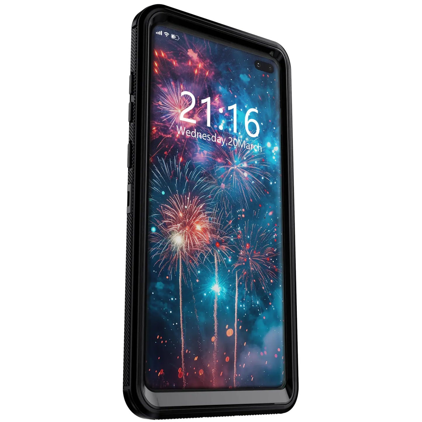 Black For Samsung Galaxy S10+ Plus S10 S10E Case Heavy Duty Shockproof Hard Protective Rugged Hybrid 3in1 Layers Phone Cover