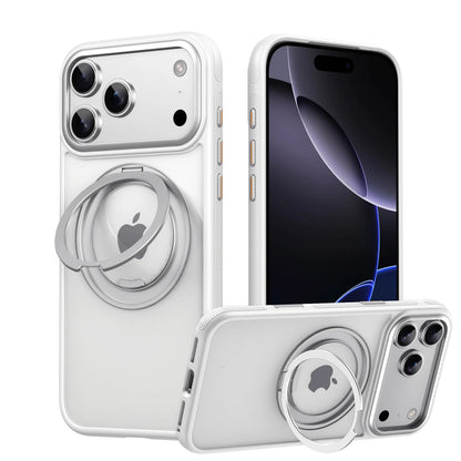 Transparent Magnetic Case for iPhone 17 Air 16 Plus 15 14 13 18 17 Pro Max 16e 360° Rotating Ring Holder Kickstand Cover LMD003